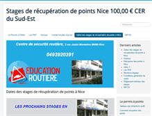 Tablet Screenshot of educationroutiere.fr